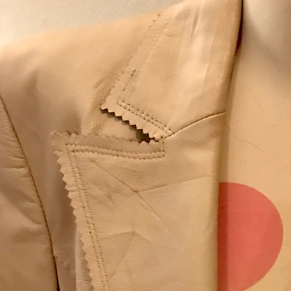 Tan leather Anne Klein Jacket - Picture 3 of 6